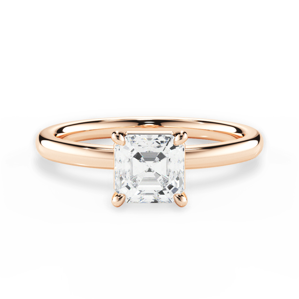 Classic 4-Prong Solitaire Engagement Ring Setting