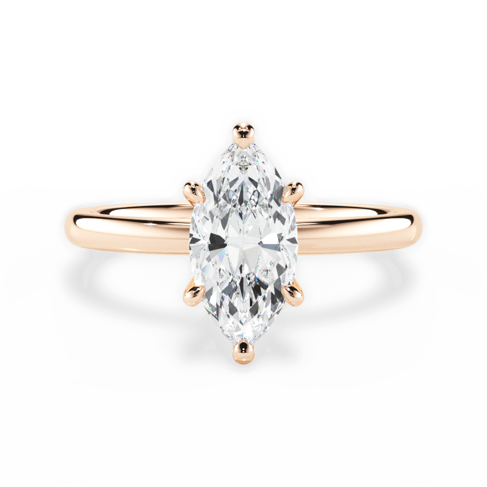 Classic 4-Prong Solitaire Engagement Ring Setting