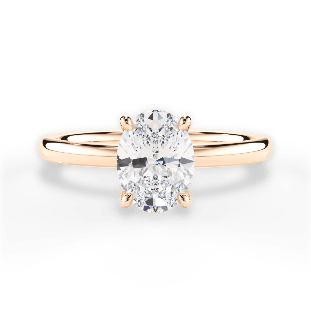 Classic 4-Prong Solitaire Engagement Ring Setting