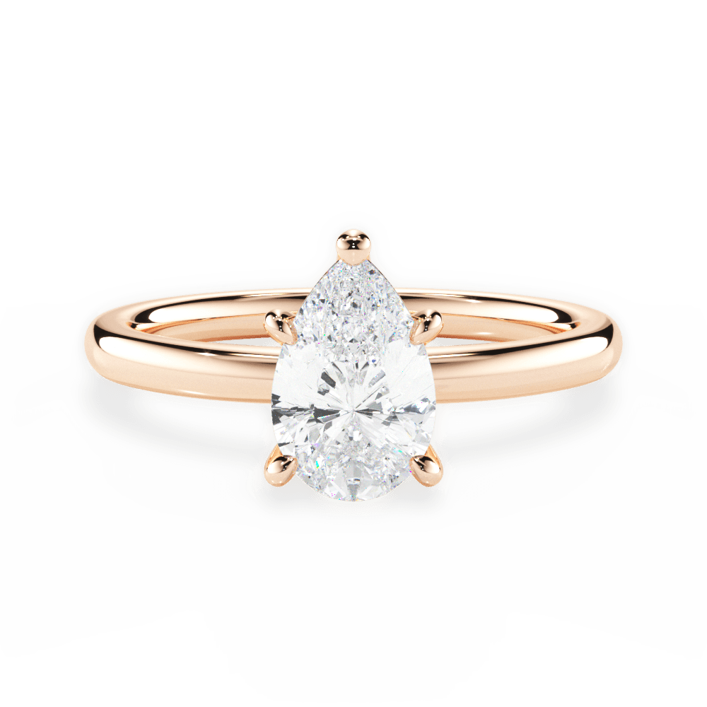 Classic 4-Prong Solitaire Engagement Ring Setting