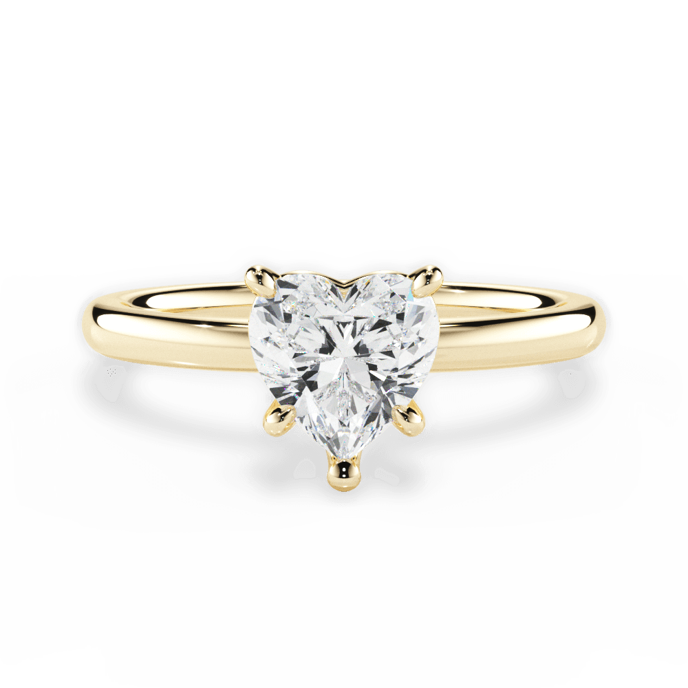 Classic 4-Prong Solitaire Engagement Ring Setting