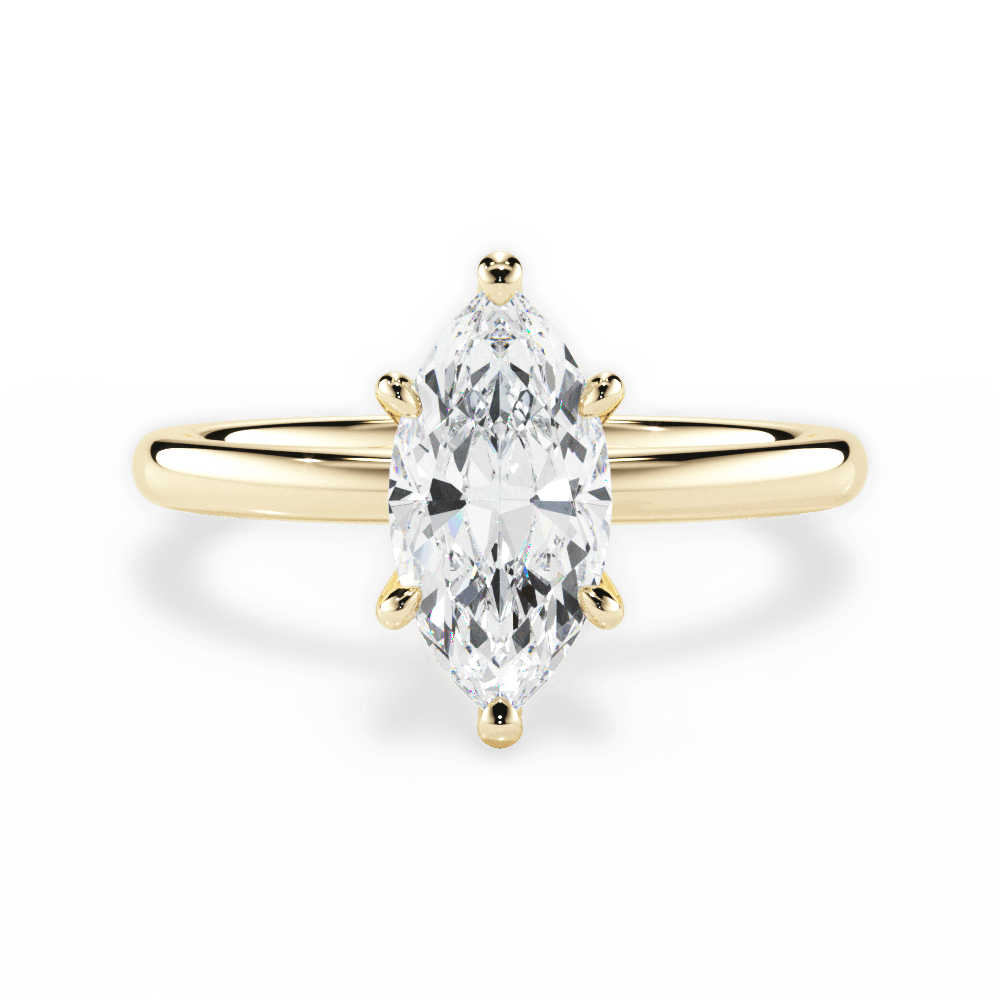Classic 4-Prong Solitaire Engagement Ring Setting