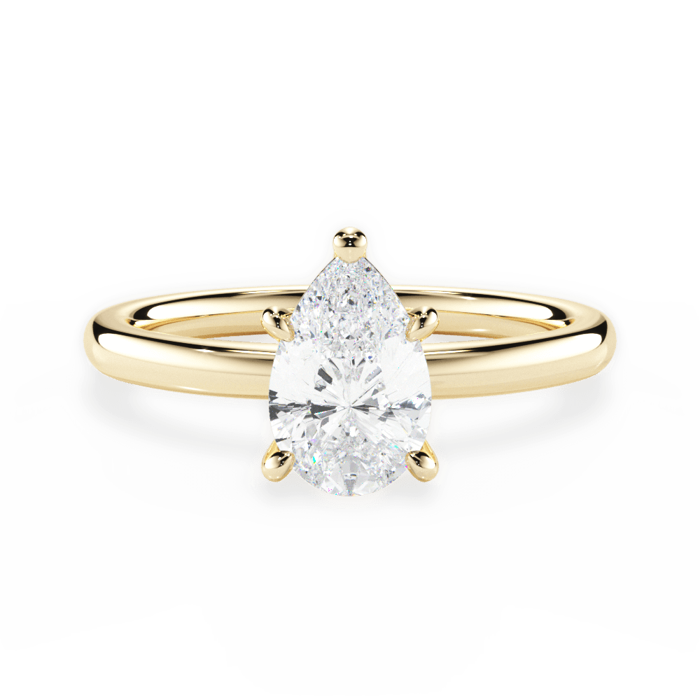 Classic 4-Prong Solitaire Engagement Ring Setting