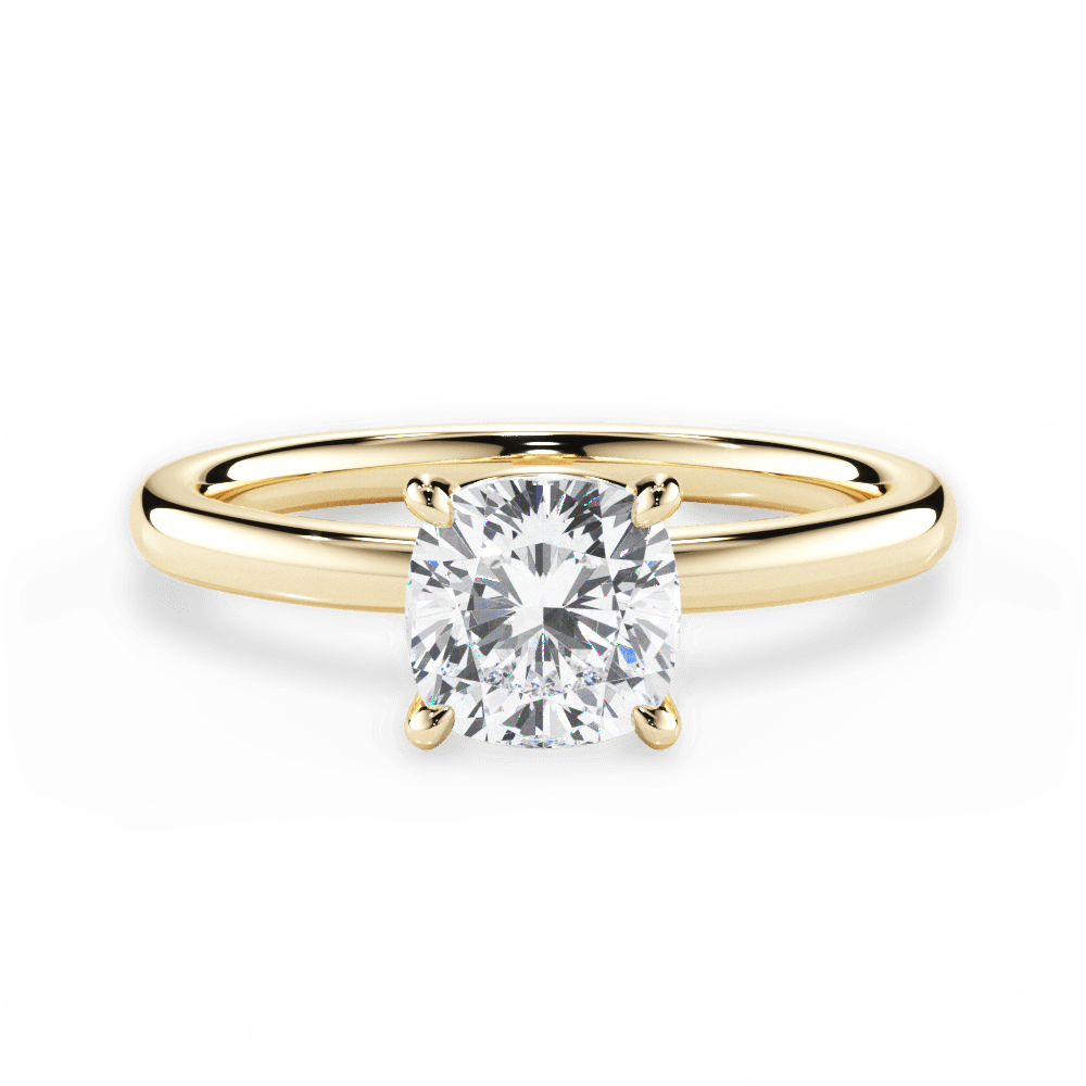 Classic 4-Prong Solitaire Engagement Ring Setting