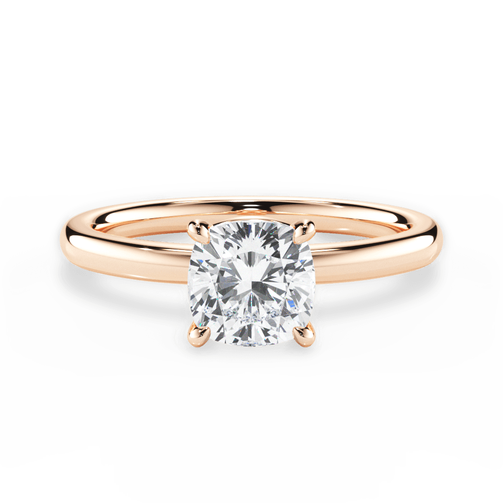 Classic 4-Prong Solitaire Engagement Ring Setting